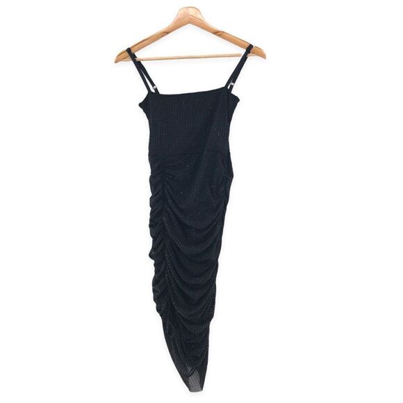 OW Collection Mesha Dress in Black Glitter M - Picture 3 of 8